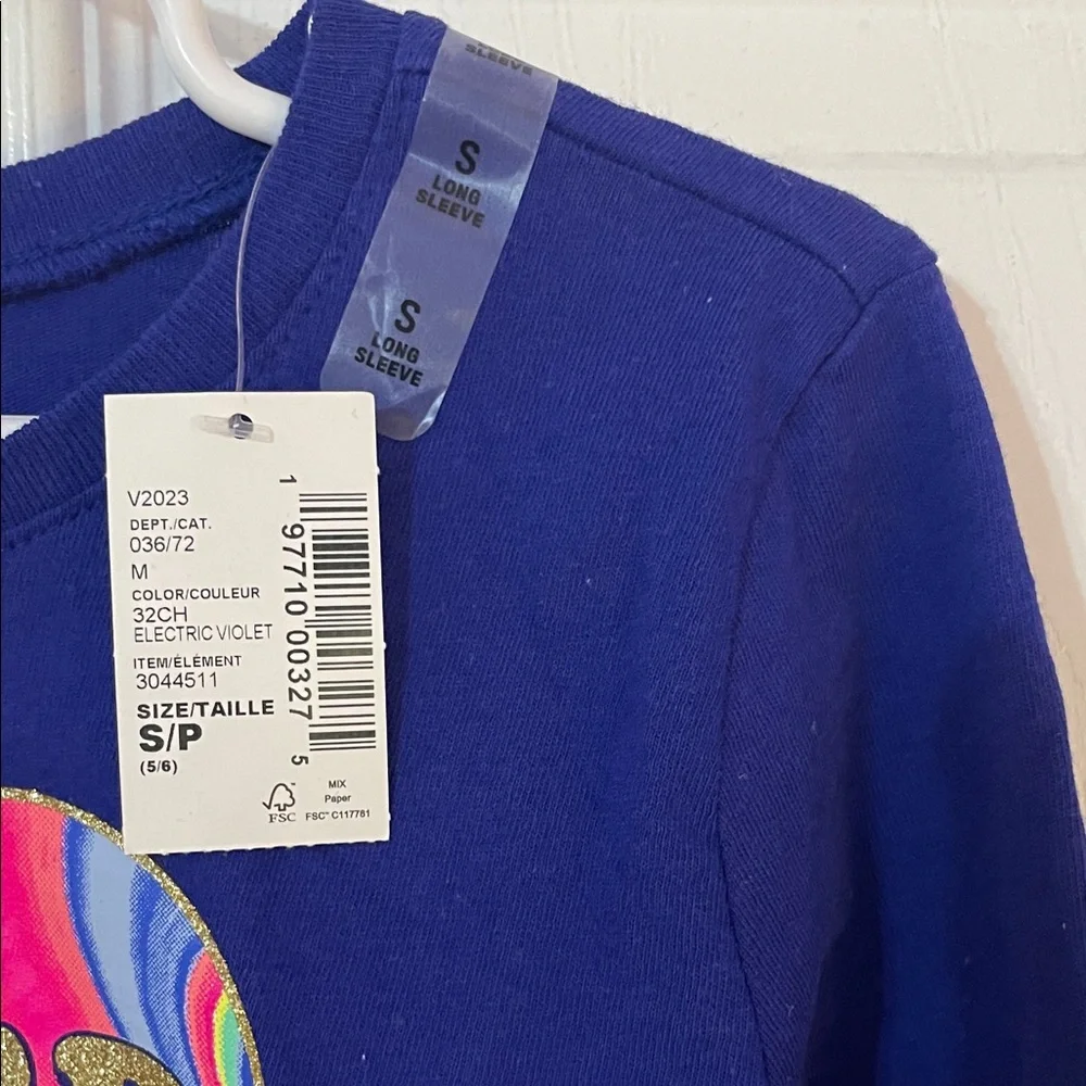 The Children's Place Blue Long Sleeve “Sister Squad “ T Shirt Small